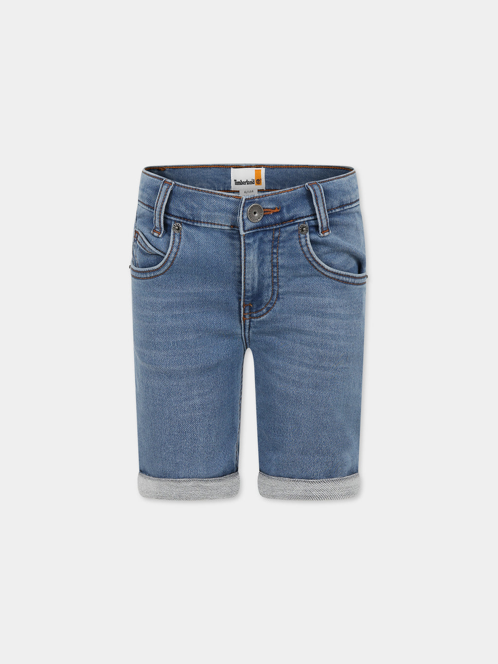 Blue shorts for boy with logo